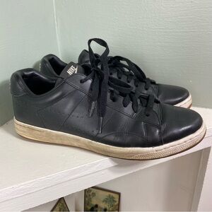 Nike Classic Ultra Leather Womens Black Lace Up Sneaker Shoe Size 9.5 725111-002